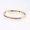 304 Stainless Steel Bangles BJEW-P223-20G-2
