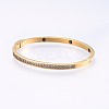 304 Stainless Steel Bangles BJEW-P223-20G-2