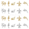 SUPERFINDINGS 20Pcs 10 Style Rack Plating Alloy Charms FIND-FH0007-48-1