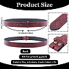 2Pcs 2 Colors Cowboy Theme Cowhide Floral Embossed Corset Belts AJEW-CL0002-12B-2