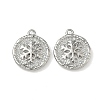 Christmas Brass Micro Pave Clear Cubic Zirconia Pendants KK-A280-03D-P-1