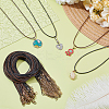 40Pcs 4 Colors Round Waxed Cord Necklace Making NJEW-AR0001-06-4