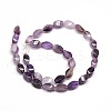 Natural Twist Amethyst Beads Strands G-L243B-03-2