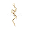 Brass Micro Pave Cubic Zirconia Pendants KK-D312-07G-1