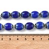 Handmade Millefiori Glass Oval Bead Strands LK-Z001-01A-02-2