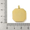 Ion Plating(IP) 304 Stainless Steel Pendants STAS-F307-16G-3