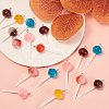 30Pcs 5 Colors Resin Pendants RESI-CJ0001-222-5