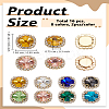 16Pcs 8 Colors Sew on Rhinestone GLAA-LP0001-26-2