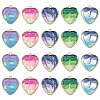 20Pcs 5 Colors Rack Plating Alloy Enamel Pendants ENAM-CJ0006-63-1