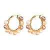 4 Pairs Vintage Natural Pearl Beads Earrings for Girl Women EJEW-JE04643-2