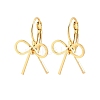 Bowknot Brass Leverback Earrings EJEW-A150-04B-G-4