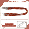 20Pcs 2MM Flat Faux Suede Cord Necklace Making with Findings NJEW-LP0007-08B-2