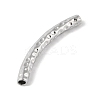304 Stainless Steel Curved Tube Beads STAS-M071-03A-P-3