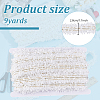9 Yards Polyester Pleated Lace Trim OCOR-HY0001-28-2