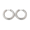 Tarnish Resistant 202 Stainless Steel Huggie Hoop Earrings EJEW-O087-08M-P-1