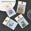 SHEGRACE Brass Pave Clear Cubic Zirconia Connector Charms XGRQ3P157-642P-6