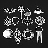 Non-Tarnish 201 Stainless Steel Pendants and Links Connectors STAS-T056-M015-1-2