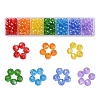 350Pcs 7 Style Baking Paint & Electroplate Glass Beads EGLA-YW0001-18-1