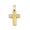 304 Stainless Steel Pendants STAS-P400-09G-1