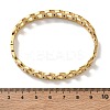 304 Stainless Steel Ring Link Chain Hinged Cuff Bangles SA-CBAB92B-02G-3