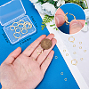 20Pcs Brass Huggie Hoop Earring Findings KK-BBC0021-39-3