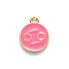 Alloy Enamel Pendants X-ENAM-S124-01B-03D-2