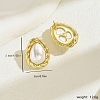 Fashionable French Style 201 Stainless Steel Stud Earrings YF2123-2-4