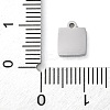 Non-Tarnish 304 Stainless Steel Charms STAS-N104-07P-3