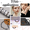 DIY Round Natural Obsidian &  Agate & Lava Rock & Tiger Eye & Synthetic Howlite Jewelry Making Findings Beads Kits DIY-SC0027-48-5