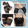 Polyester Elastic Flower Lace Trim Fabric DIY-WH0632-94A-7