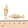 Brass Micro Pave Clear Cubic Zirconia Pendants X-KK-C080-02B-G-3