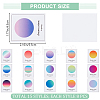 Multi-Color Paper Wax Seal Stamp Illustrated Card for Wax Seal Coin AJEW-WH0415-36B-01-2
