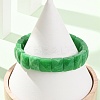 Dyed Natural White Jade Beaded Stretch Bracelets for Unisex G-K303-02P-03-2