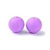 Round Food Grade Eco-Friendly Silicone Focal Beads SIL-F003-01D-3