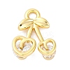 Brass Micro Pave Cubic Zirconia Charms KK-A240-02G-1