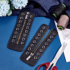 PU Leather Lace-in Boot Zipper Inserts DIY-WH0387-37B-02-5
