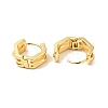 Brass Hexagon Hoop Earrings EJEW-G312-08G-2