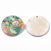 Fruit Seris Printed Wood Pendants WOOD-S045-103A-04-2