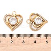 304 Stainless Steel Rhinestone Pendants STAS-Q340-03G-02-3