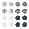 40Pcs 8 Styles Resin Rhinestone Beads RESI-CW0001-23-2