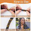 DIY Alloy Hair Dreadlocks Braiding Kits DIY-WH20010-18G-6
