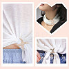 4Pcs 2 Colors Alloy Rhinestone Bowknot Corner Knotted Buckles FIND-GF0005-32-5