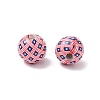Independence Day Themes Wood European Beads WOOD-I014-01A-1