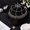 Alloy Rhinestone Mesh Headbands OHAR-WH20007-05G-02-7