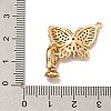 Brass Micro Pave Clear Cubic Zirconia Fold Over Clasps KK-U037-09G-02-3