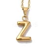 PVD Vacuum Plating 201 Stainless Steel Necklaces NJEW-H033-01G-Z-1