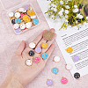 70Pcs 7 Colors Alloy Enamel Pendants ENAM-FH0001-73-3