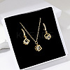 Cube 304 Stainless Steel Jewerly Set FS-WG4EAB4-01-1