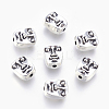 Tibetan Style Alloy Human Face Beads LS-TIBEP-GC184-AS-NR-1