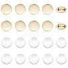 Unicraftale DIY Flat Round Blank Dome Brooch Making Kit DIY-UN0050-22G-1